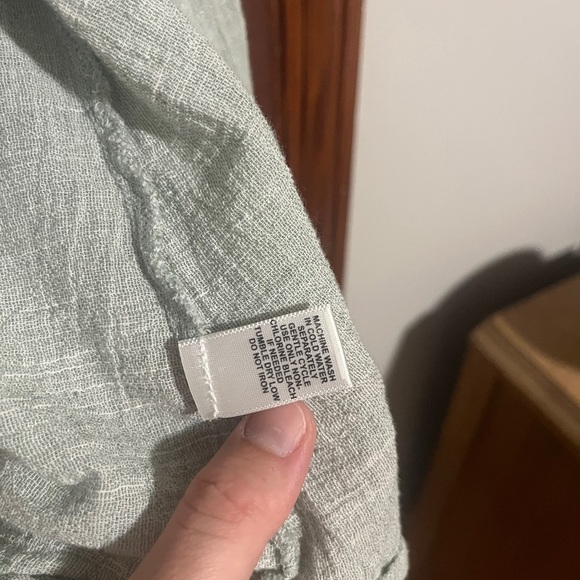 Light Green Oversized Cover Shirt 100% cotton size M - Picture 6 of 7